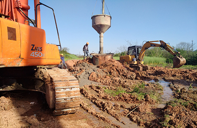 527國(guó)道崇仁江大橋樁基工程圓滿完工，高效混凝土切割技術(shù)保障施工質(zhì)量